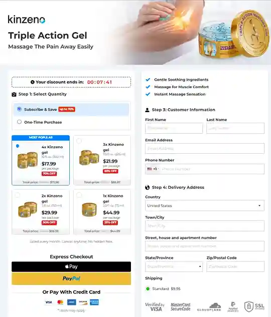 Kinzeno Kinzeno Order Page